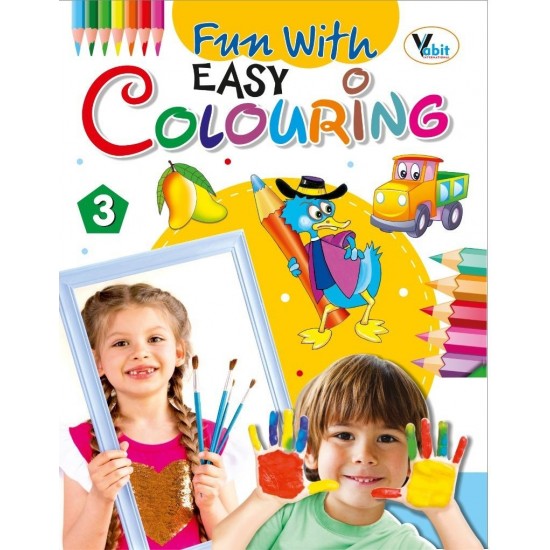 كراسة تلوين للاطفال ايزي 3 متعة التلوين الذكي ورق فاخر 16 Easy coloring VI-048